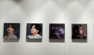 Pameran "Rumah" menampilkan lukisan, patung dan instalasi seni yang terinspirasi dari konsep foto album BTS di Plaza Indonesia, Jakarta (ANTARA/HO)