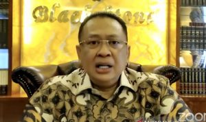 Ketua MPR RI Bambang Soesatyo mengatakan para pimpinan MPR meminta Menkeu Sri Mulyani menghargai hubungan antarlembaga tinggi negara, Rabu (1/12). ANTARA/Genta Tenri Mawangi