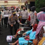 Kapolda Jawa Barat, Irjen Pol Suntana meninjau gebyar Vaksinasi Presisi di Mapolresta Bandung, Soreang, Selasa (7/12).