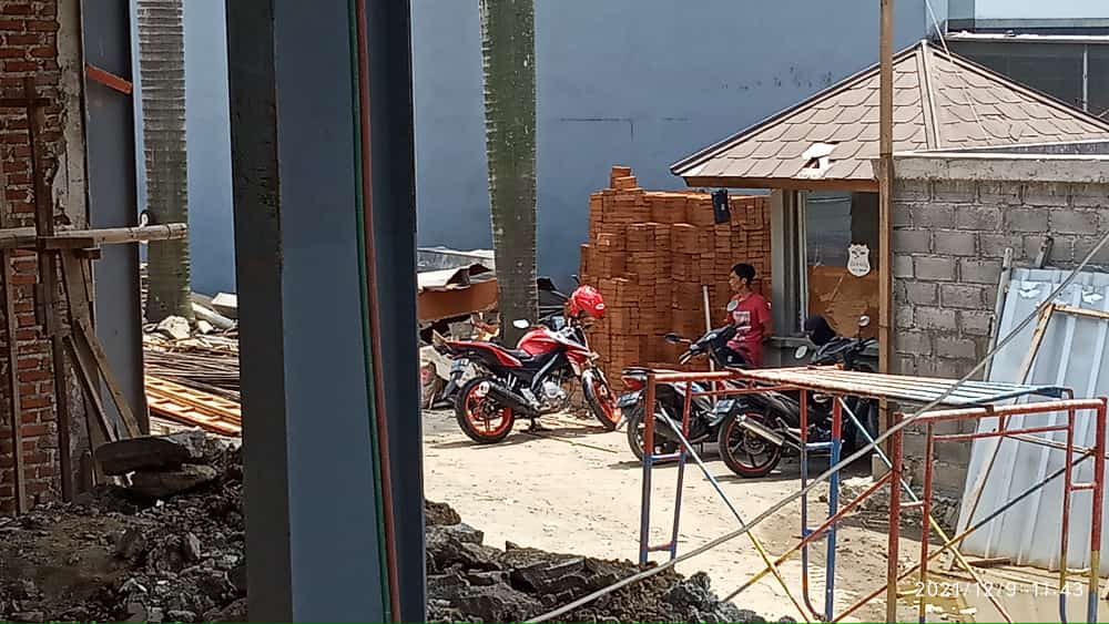 Lokasi kejadia tewasnya dua pekerja proyek pembangunan Gedung Yogya Departement Store jalan Mekarwangi Kota Bandung