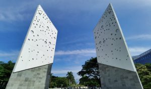 Monumen Pahalawan Covid-19 yang akan diresmikan oleh Wakil Presiden Ma'ruf Amin