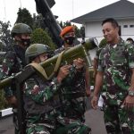 Panglima TNI Jendral andika Perkasa ketika melakukan kunjungan kerja ke Markas Kohanudnas