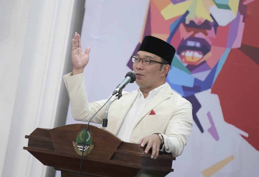 Ridwan Kamil ketika menghadiri undangan Munas Persatuan Alumni GMNI di Kota Bandung