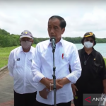 Tangkapan Layar - Presiden Jokowi usai peninjauan Mangrove Conservation Forest, Bali, Kamis (2/12). (ANTARA/Indra Arief)