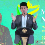 Tangkapan layar - Presiden Jokowi saat membuka Muktamar Ke-34 Nahdlatul Ulama, (NU) di Gunung Sugih, Lampung Tengah, Lampung, Rabu (22/12/2021). ANTARA/Indra Arief