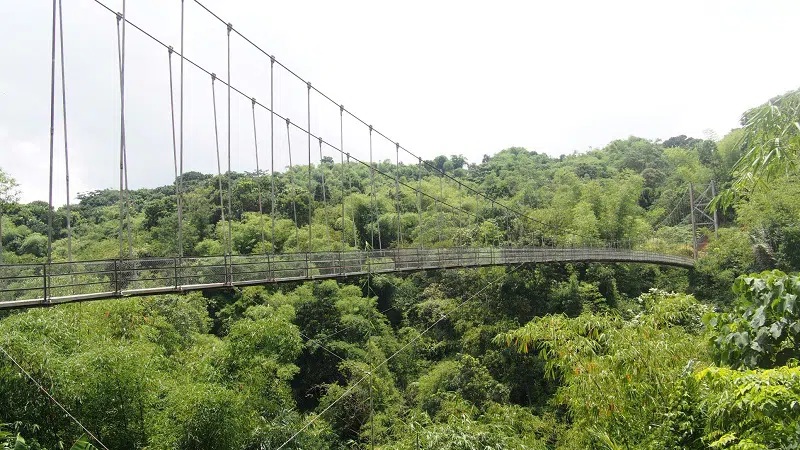 Jembatan Gantung Winduhaji, Kabupaten Kuningan. Foto: M Taufik/Radar Kuningan.