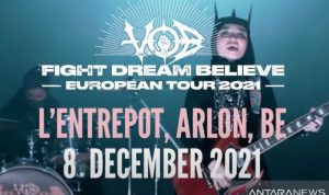 Tangkapan layar jadwal tour konser band metal Voice of Baceprot (VoB) di eropa lewat akun sosial media resmi VoB di Jakarta, Selasa (7/12/2021). ANTARA/Fauzi Lamboka