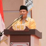 Wakil Gubernur Jawa Barat ketika memberikan sambutan pada Rapat Kerja KNPI Kota Tasikmalaya mengenai Tantangan pemuda ke depan
