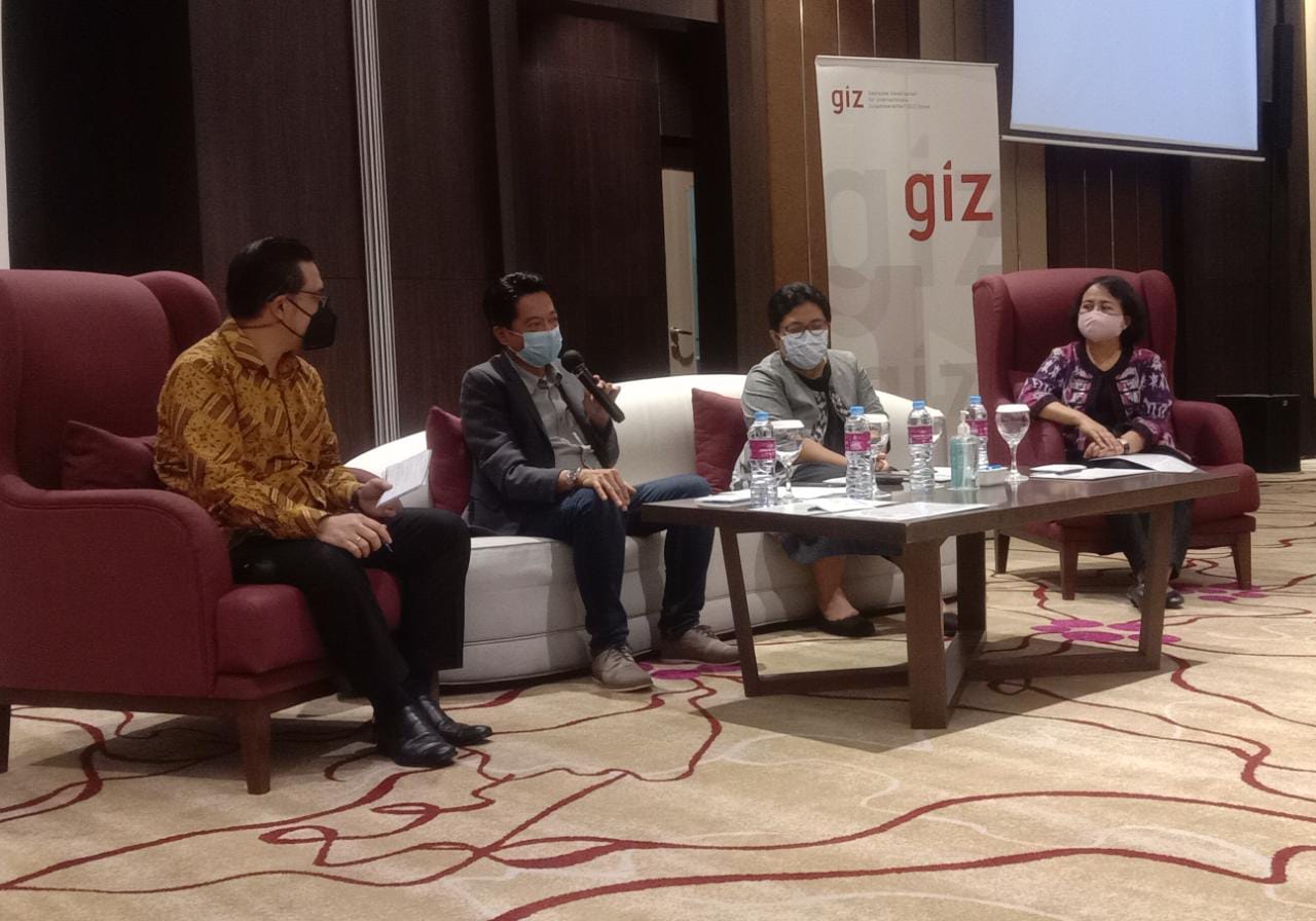 Konferensi pers peluncur CLSI yang diselenggarakan oleh GIZ Indonesia. Selasa (7/12). (Foto: Sandi Nugraha/Jabar Ekspres)