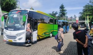Pengunjung Wisata Senang Bisa Naik Bus Gratis Dishub Jabar