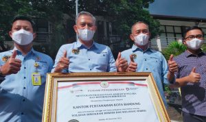 Kantor Pertanahan Kota Bandung Tutup Rangkaian 2021 dengan Predikat Prestisius