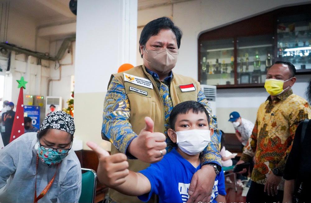 Menko Airlangga Hartanto Ingatkan Pentingnya Vaksinasi Anak untuk Kelancaran Pembelajaran Tatap Muka