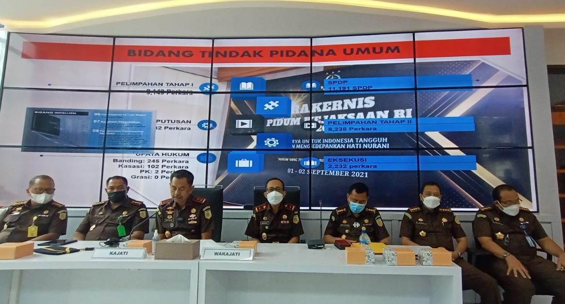 Kejati Jabar, ungkap kasus Korupsi menonjol di tahun 2021. Jum'at (31/12). (Foto: Sandi Nugraha/Jabar Ekspres)