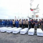 Delapan Jenazah WNI korban kapal karam di Johor Malaysia, yang siap dipulangkan ke Indonesia. (foto:HO. KJRI Johor Bahru)