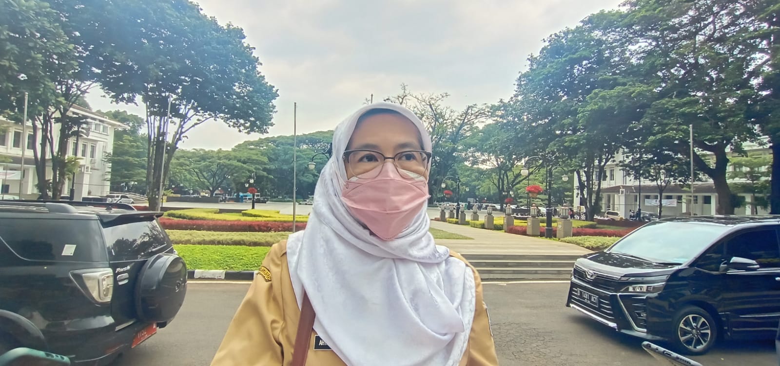 Kadinkes Kota Bandung, Ahyani Raksanagara mengaku siap memberikan vaksin booster untuk masyarakat Bandung. Foto. Sandi Nugraha