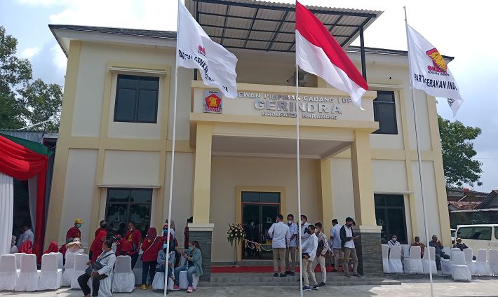 Peresmian gedung DPC Gerindra Karawang, Rabu (19/1)
