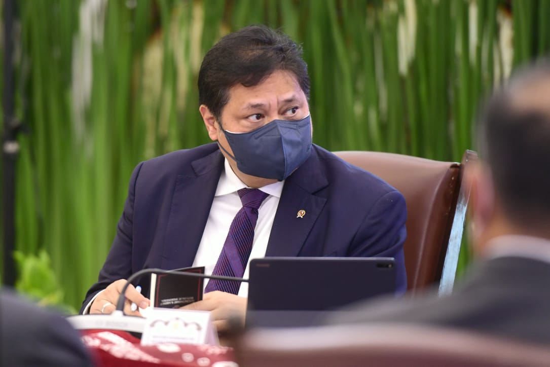 Airlangga Hartarto mengatakan Presiden Usulkan Dibentuk Badan untuk Mengatasi Kesehatan Global untuk mengatasi Pandemi Covid 19