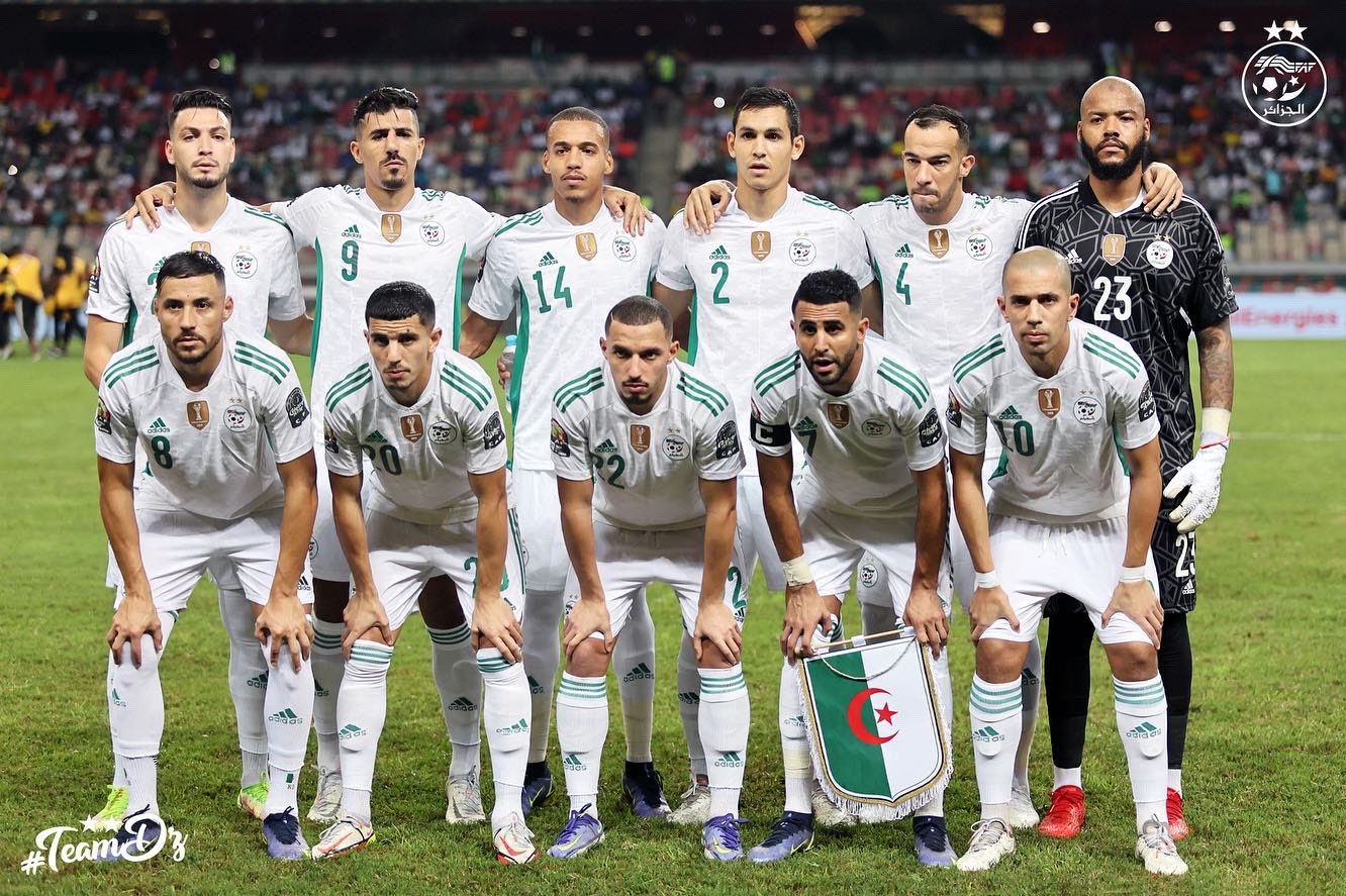 Skuad tim nasional Aljazair. (@LesVerts/twitter)