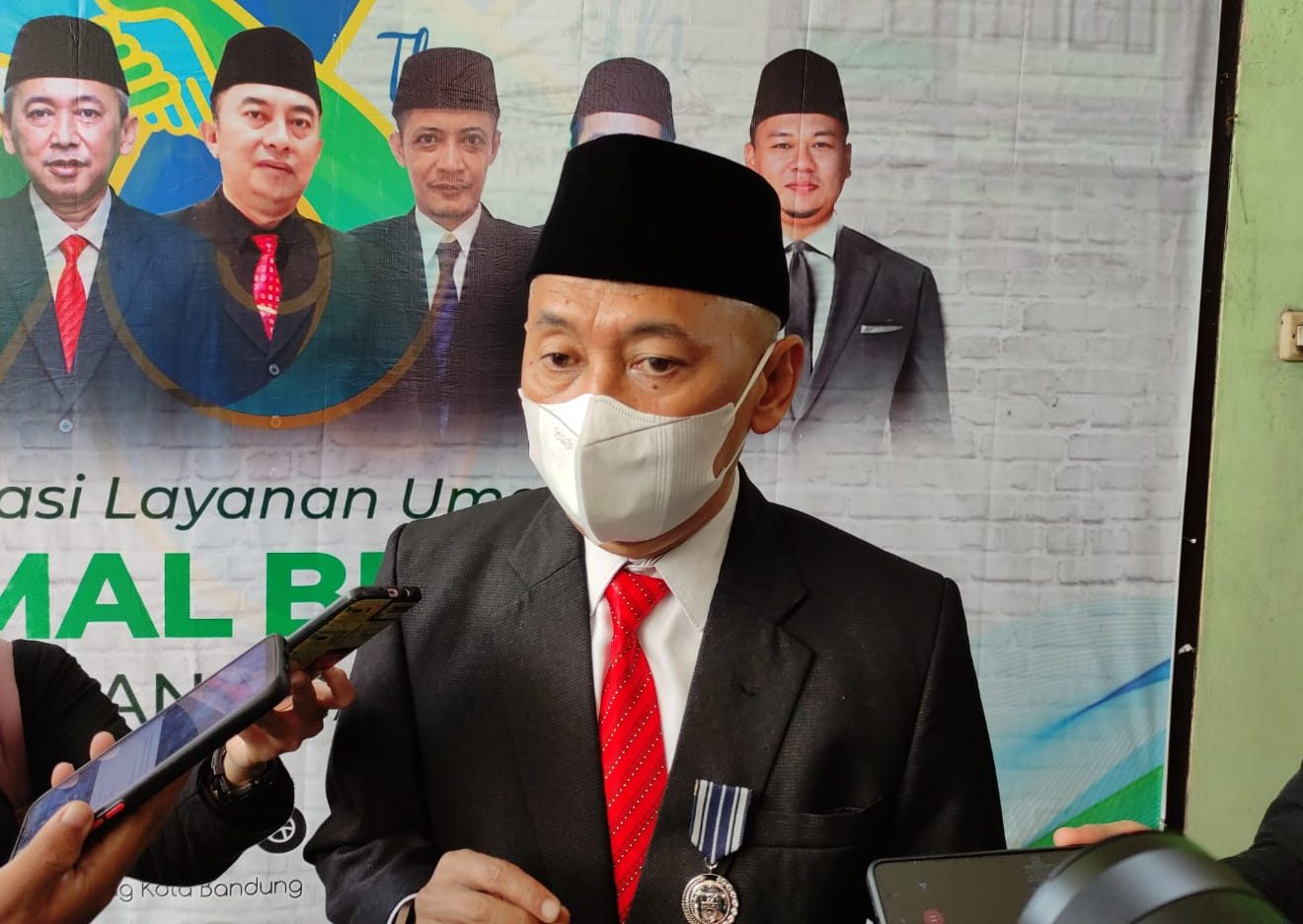 Kepala Kantor Kemenag Kota Bandung Tedi Ahmad Junaedi ketika menjelaskan tentang Moderasi Beragama (Foto:Yuga Jabareskpres)