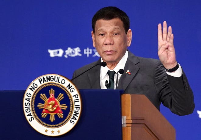 Presiden Filipina Rodrigo Duterte mengatakan bahwa dirinya tidak akan pernah meminta maaf atas kematian para tersangka pengguna dan pengedar narkoba yang terbunuh dalam operasi polisi yang memerangi narkoba. (USA Today/Jawa Pos)