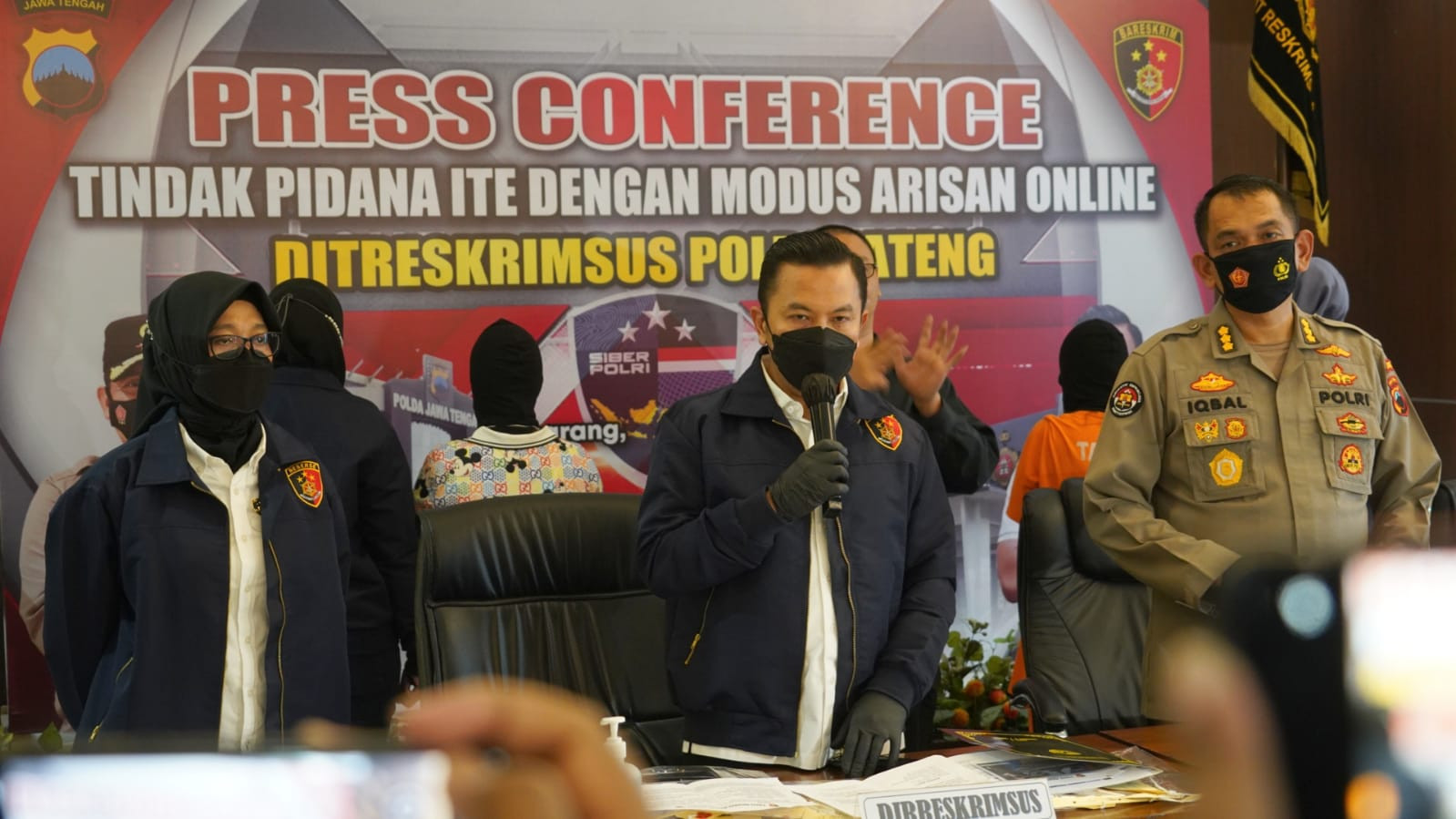 Polda Jawa Tengah berhasil ungkap kasus arisan online ilegal. (Foto: Dok.Humas Polda Jateng)
