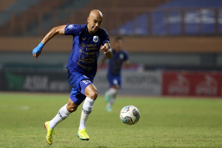 Striker asal Brasil Bruno Silva terancam dicoret dari skuad PSIS Semarang. (Salman Toyibi/Jawa Pos)