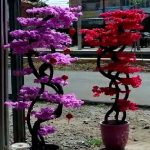 Perajin Bunga Mei Hwa atau Pohon Sakura banjir orderan menjelang perayaan Imlek atau Tahun Baru Cina di Kota Pontianak, Provinsi Kalimantan Barat. (Foto: ANTARA/HO-Ca)