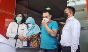 Tangkapan layar konfersi pers di polres Jakarta Selatan atas penangkapan artis Velline Chu. (Istimewa)