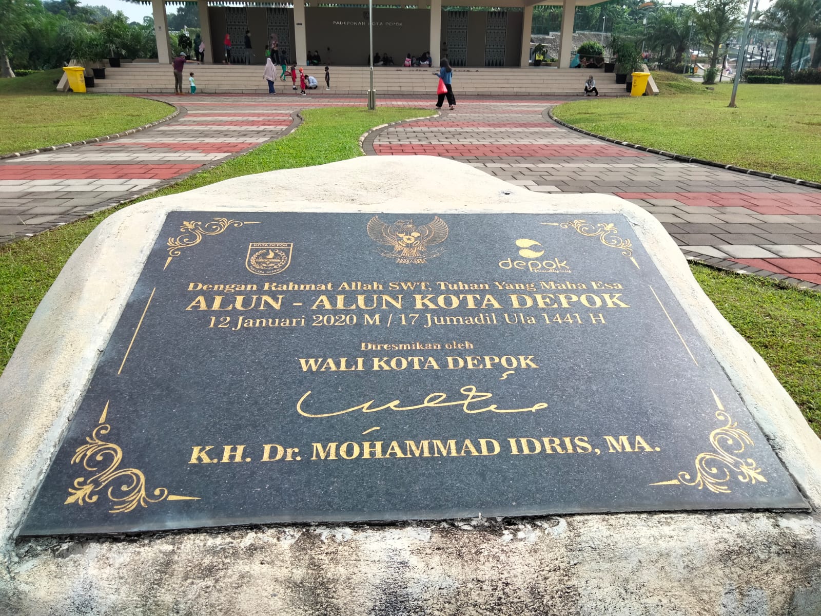 Alun-Alun Kota Depok (Haris Samsuddin/Jabar Ekspres)