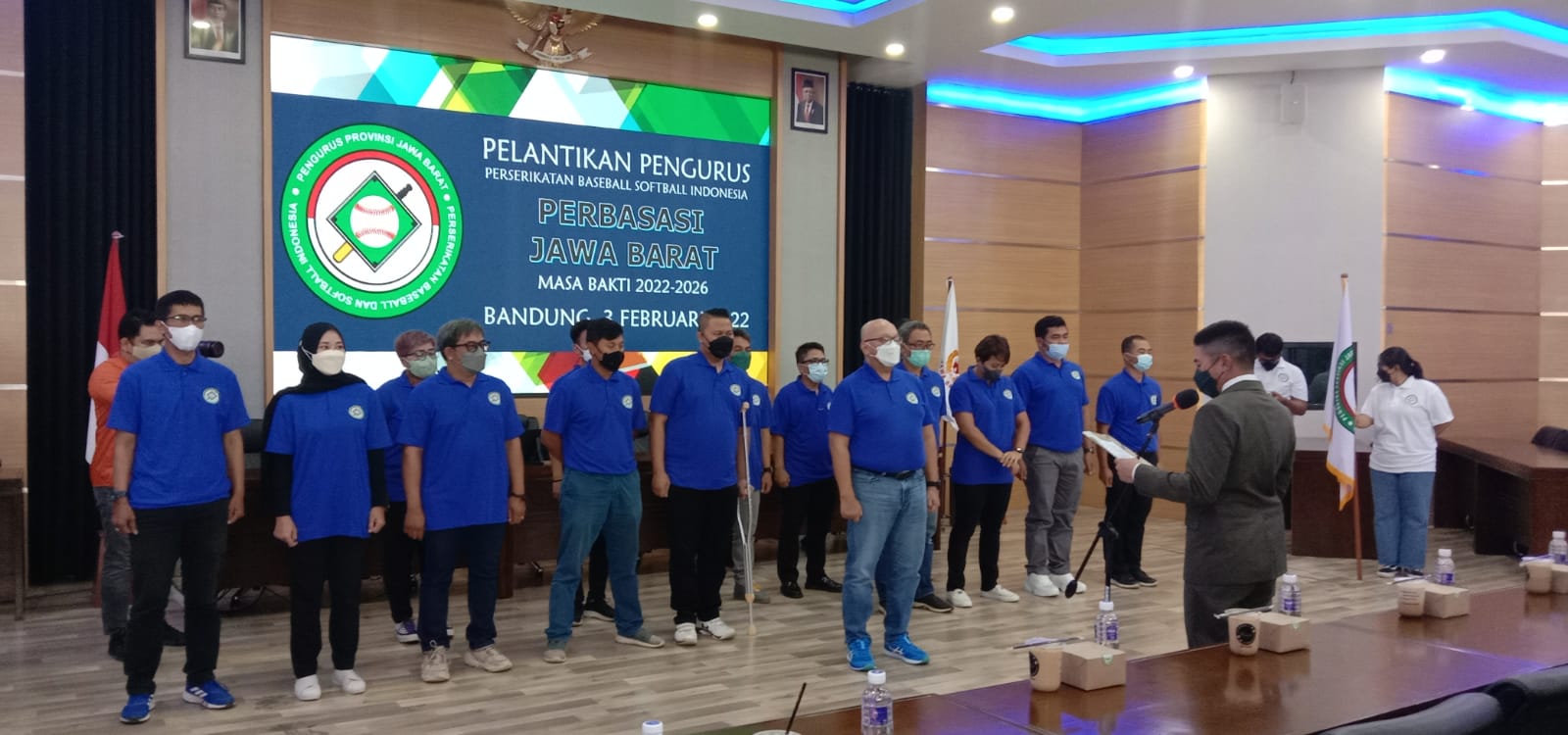 Pelantikan pengurus baru PERBASASI Jawa barat periode 2022-2026. Kamis (3/1). Foto. Sandi Nugraha