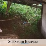 Salah satu rumah warga yang tergerus longsor hingga matrialnya masuk kedalam rumah di Desa Nagrak Sukabumi.