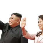 Kim Jong Un dan istrinya, Ri Sol Ju. (Foto: KCNA/AFP)