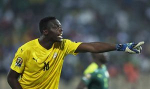 Kiper Senegal Edouard Mendy bakal menghadapi kuda hitam Burkina Faso dalam semifinal Piala Afrika 2021 dini hari nanti (3/2). (KENZO TRIBOUILLARD/AFP )