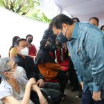 Menko Airlangga Hartarto ketika meninjau pelaksanaan vaksin di DKI Jalarta.