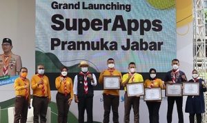 Pramuka Jabar meluncurkan aplikasi kepramukaan pertama di Indonesia bernama SuperApps di Bandung