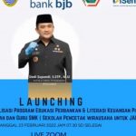 Disdik Jabar kolaborasi bank bjb mengedukasi perbankan Sekolah Pencetak Wirausahawan di Jabar melalui kegiatan zoom, Rabu (23/2/2022).