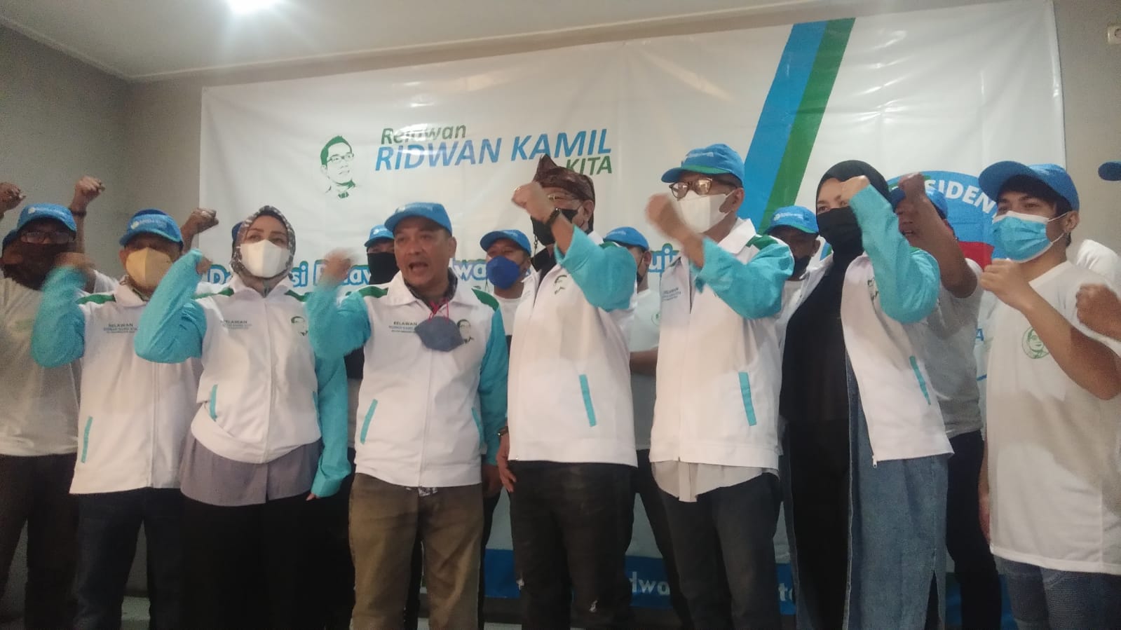Deklarasi Ridwan Kamil For President, Relawan Aku Rindu Gandeng Komunitas Driver Online Bandung