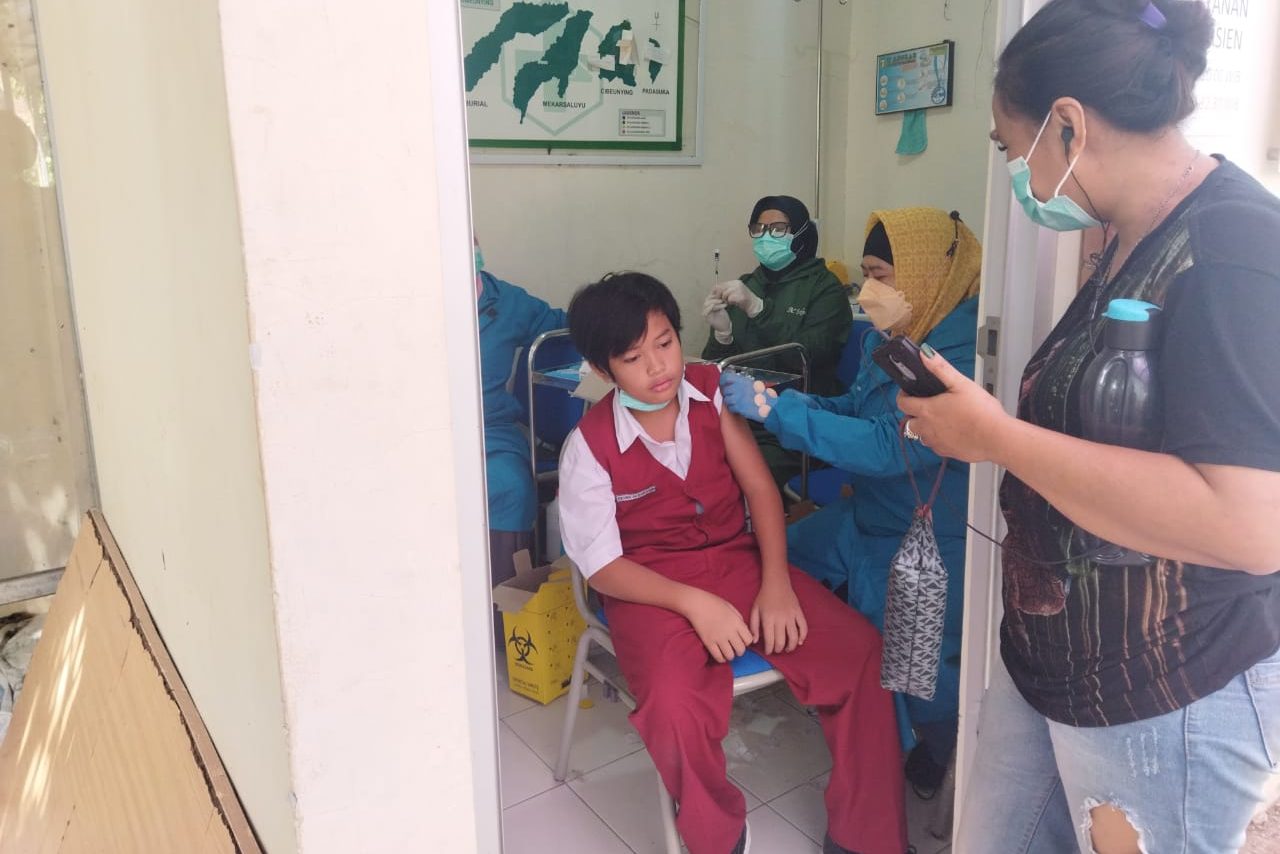 Besok Terakhir, Vaksinasi Anak SD di Wilayah PKM Cibeunying