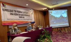 Rapat konsolidasi Tim Pembina Cluster Binaan (TPCB) Dinas Kesehatan (Dinkes) Kabupaten Bandung Tahun 2022.