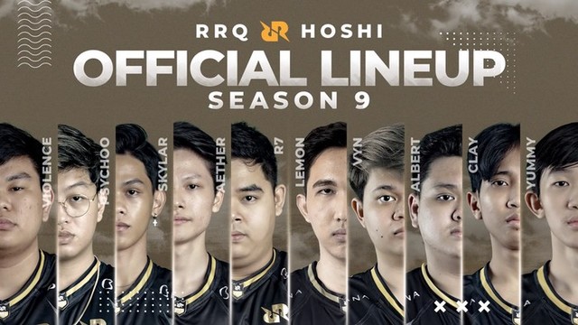 Roster (pemain) RRQ season 9 (sumber: RRQ HOSHI)