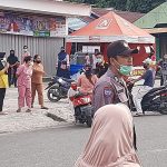 Lokasi kejadian, saat seorang ibu meninggal karena antre minyak goreng. (Foto : Polres Berau)