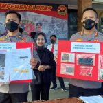 Barang bukti yang berhasil disita Polisi dari aksi penipuan dengan modus bisnis online fiktif, saat ekspos di Mapolresta Bandung, senin (14/3). (jabarekspres.com)