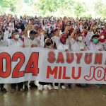 Ribuan Relawan Jokowi saat acara silaturohim di Soreang Sabtu (19/3). (ist)