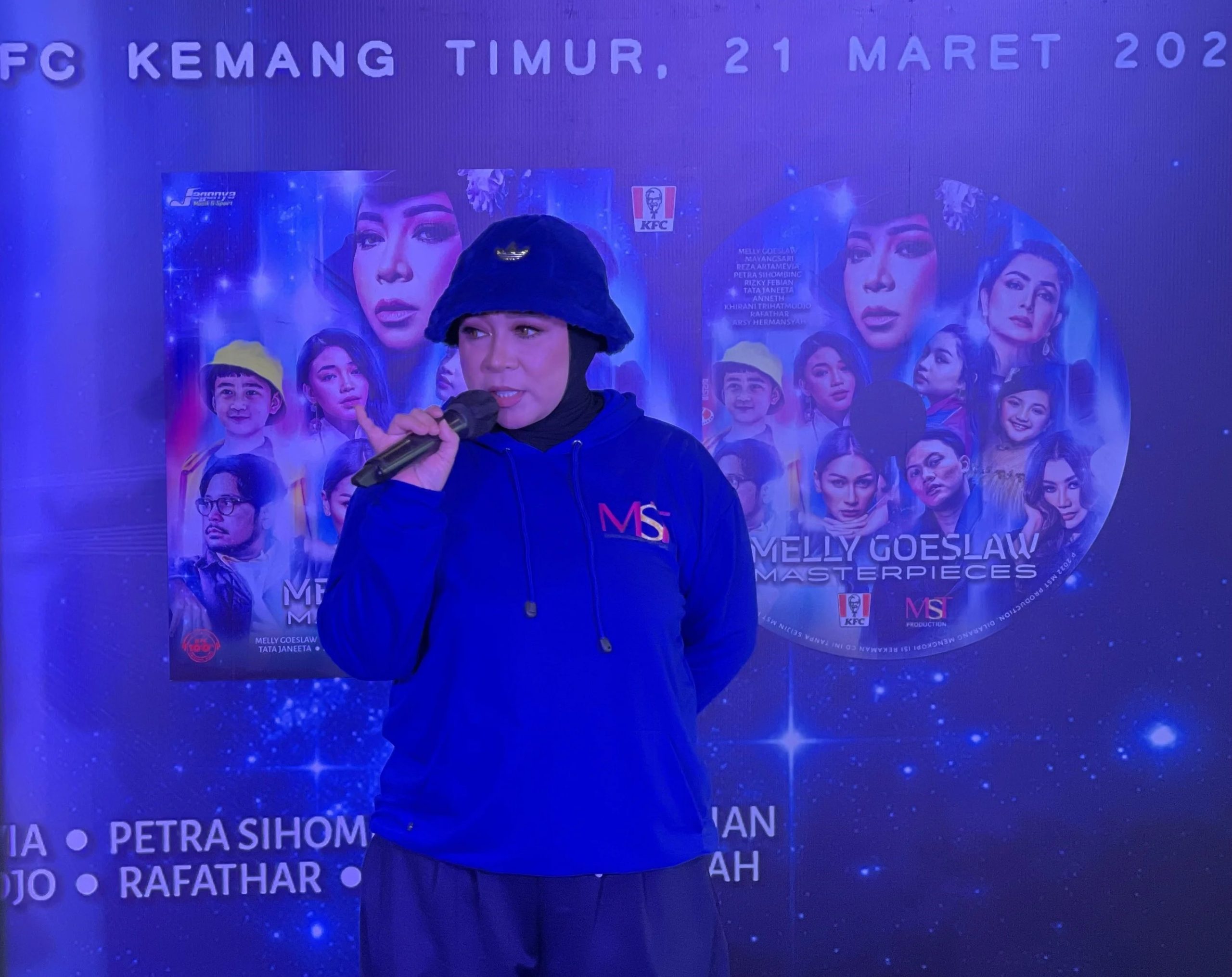 Melly Goeslaw saat menghadiri acara peluncuran albun Masterpieces di Kemang, Jakarta Selatan, Senin (21/3). Foto: Dedi Yondra/JPNN.com
