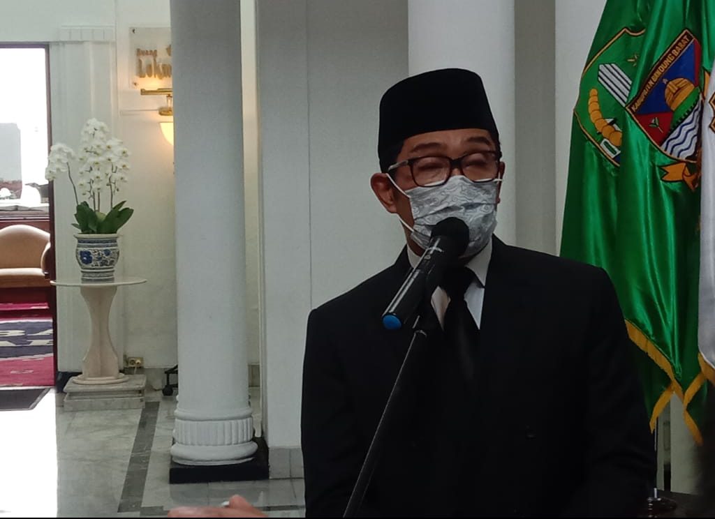 Gubernur Jawa Barat, Ridwan Kamil. Senin (18/4). Foto. Sandi Nugraha.