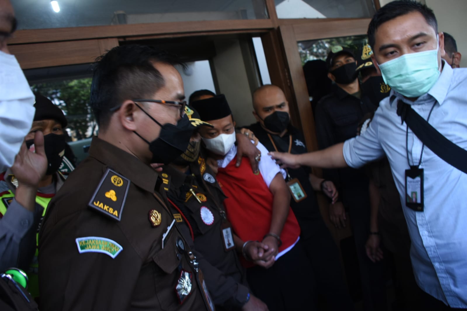 Terdakwa kasus rudapaksa 13 orang Santriwati, Herry Wirawan.
