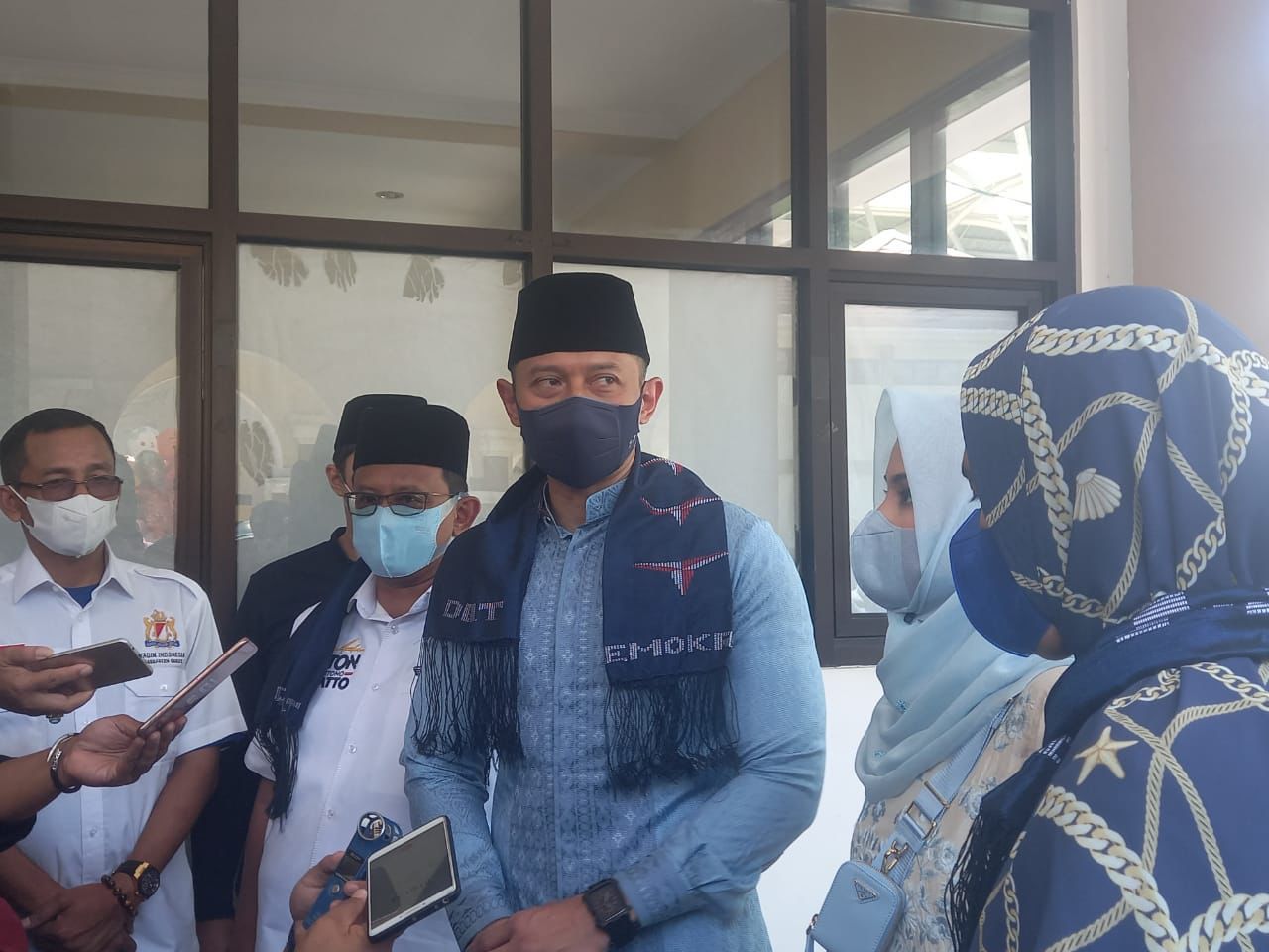 Ketua Umum Paratai Demokrat Agus Harimukti Yudhoyono ketika mengunjungi Kabupaten Garut.