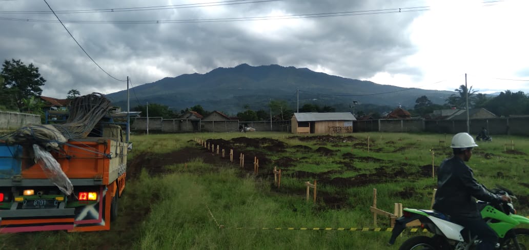 Lokasi pembangunan relokasi korban longsor Sumedang di Desa Sindanggalih, Kecamatan Cimanggung, Kabupaten Sumedang. (Jabar Ekspres)