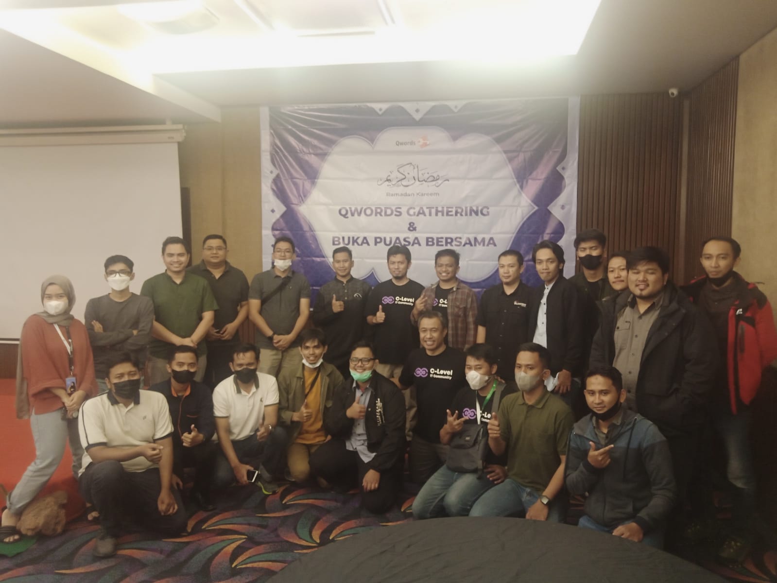 Gathering PT Qwords Company International sekaligus meluncurkan produk baru bernama Qwords Cloud Connectivity di Vio Hotel Pasteur Bandung, Rabu (20/4).