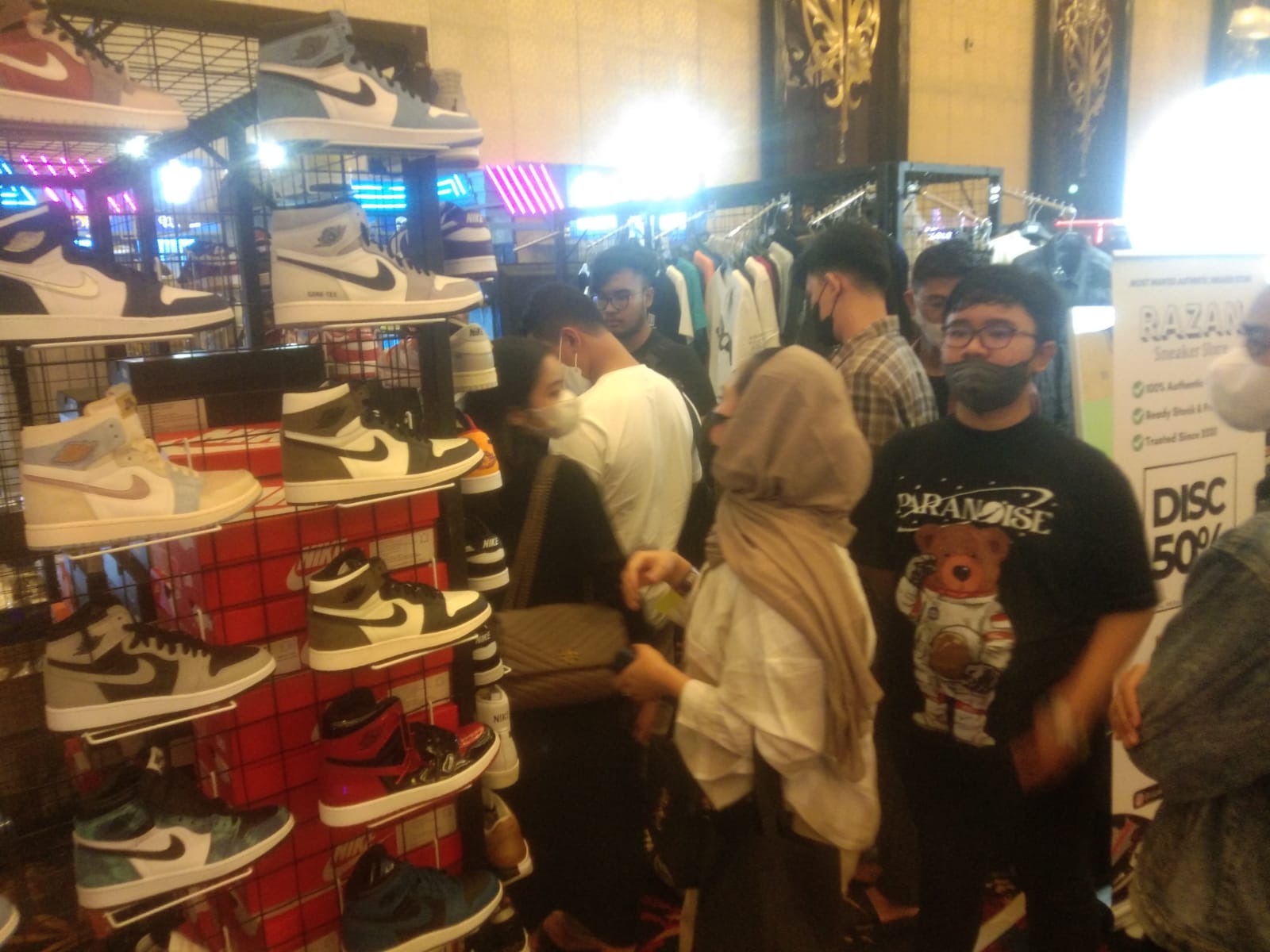 Acara Bandung Sneaker Season (BSS) 3.0 di The Trans Luxury Hotel, Sabtu (23/4). (Foto: Nur Aziz/Jabar Ekspres)